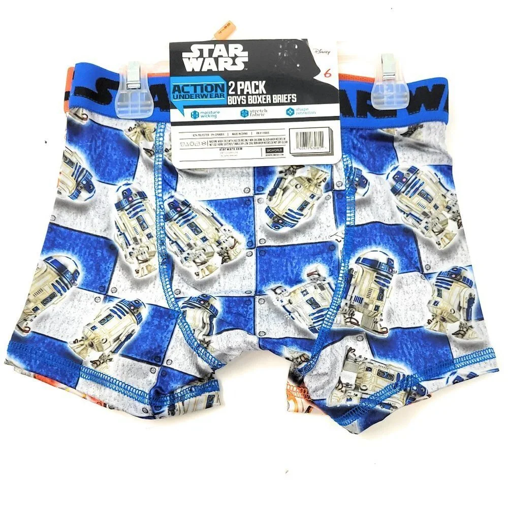 Star Wars Boys 2-pack Boxer Briefs, 6